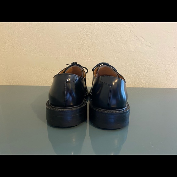 ALAN MCAFEE Men Oxfords Black Shoes Cap Toe 8 - Picture 3 of 8